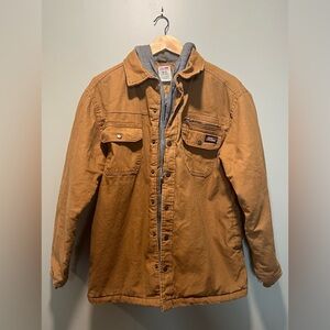 Dickies hooded Men's Brown Duck Jacket/Coat with Gray Jersey Hood
medium 
38-40